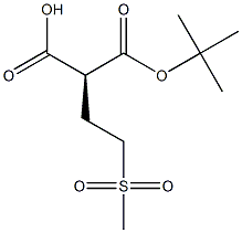 (S)-2-(tert-butoxycarbonyl)-4-(methylsulfonyl)butanoic acid Structure