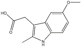 2-(5-methoxy-2-methyl-1H-indol-3-yl)acetic acid Structure