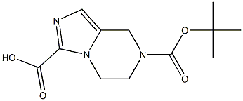7-(tert-butoxycarbonyl)-5,6,7,8-tetrahydroimidazo[1,5-a]pyrazine-3-carboxylic acid Structure