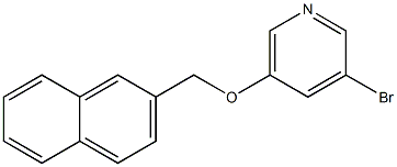 3-Bromo-5-(naphthalen-2-ylmethoxy)pyridine 구조식 이미지