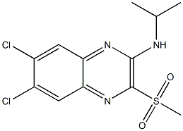 6,7-dichloro-N-isopropyl-3-(methylsulfonyl)quinoxalin-2-amine Structure