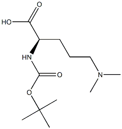 Boc-D-Ornithine, N5, N5-dimethyl 구조식 이미지