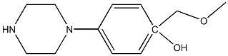 1-(4-Methoxymethyl-4-hydroxyphenyl)piperazine Structure