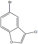 5-bromo-3-chlorobenzofuran 구조식 이미지