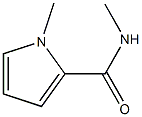 N-Methyl 1-methylpyrrole-2-carboxamide 구조식 이미지