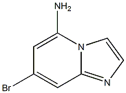7-bromoimidazo[1,2-a]pyridin-5-amine 구조식 이미지