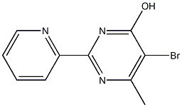 5-bromo-6-methyl-2-pyridin-2-yl-pyrimidin-4-ol Structure