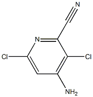 4-amino-3,6-dichloropicolinonitrile 구조식 이미지