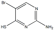 2-amino-5-bromopyrimidine-4-thiol 구조식 이미지