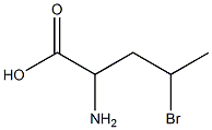 D-2-amino-4-bromopentanoic acid 구조식 이미지