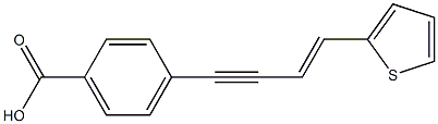 (E)-4-(4-(thiophen-2-yl)but-3-en-1-ynyl)benzoic acid 구조식 이미지