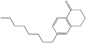 6-octyl-3,4-dihydronaphthalen-1(2H)-one 구조식 이미지