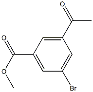 methyl 3-acetyl-5-bromobenzoate 구조식 이미지