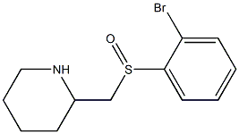 2-(2-Bromo-benzenesulfinylmethyl)-piperidine 구조식 이미지
