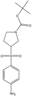 3-(4-Amino-benzenesulfonyl)-pyrrolidine-1-carboxylic acid tert-butyl ester Structure