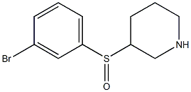 3-(3-Bromo-benzenesulfinyl)-piperidine 구조식 이미지