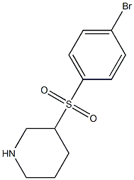 3-(4-Bromo-benzenesulfonyl)-piperidine Structure