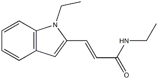 N-ethyl-3-(1-ethyl-1H-indol-2-yl)acrylamide 구조식 이미지