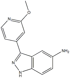 3-(2-methoxypyridin-4-yl)-1H-indazol-5-amine Structure