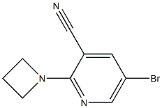 2-(azetidin-1-yl)-5-bromopyridine-3-carbonitrile 구조식 이미지