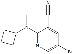 5-bromo-2-(cyclobutylmethylamino)pyridine-3-carbonitrile Structure