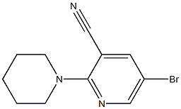 5-bromo-2-(piperidin-1-yl)pyridine-3-carbonitrile 구조식 이미지