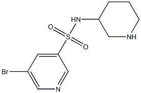 5-broMo-N-(piperidin-3-yl)pyridine-3-sulfonaMide 구조식 이미지