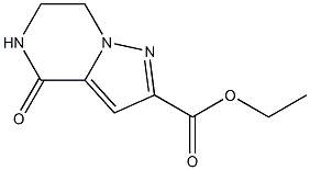 4-Oxo-4,5,6,7-tetrahydro-pyrazolo[1,5-a]pyrazine-2-carboxylic acid ethyl ester 구조식 이미지