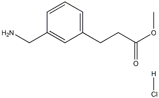 Methyl 3-[3-(aMinoMethyl)phenyl]propionate hydrochloride, 97% Structure