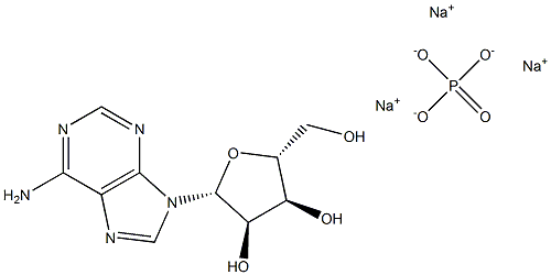 Sodium adenosine monophosphate 구조식 이미지