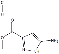 5-AMino-1H-pyrazole-3-carboxylic acid Methyl ester hydrochloride Structure