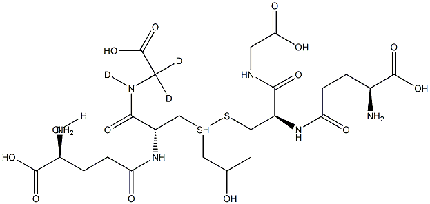S-(2-Hydroxypropyl)glutathione-d3 Hydrochloride 구조식 이미지