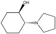 trans-2-Pyrrolidin-1-ylcyclohexanol 구조식 이미지