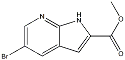 Methyl 5-bromo-1H-pyrrolo[2,3-b]pyridine-2-carboxylate 구조식 이미지