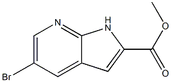 Methyl 5-bromo-1H-pyrrolo[2,3-b]pyridine-2-carboxylate Structure