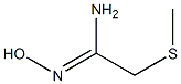 (1Z)-N'-Hydroxy-2-(methylthio)ethanimidamide 구조식 이미지