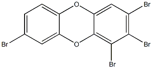 1,2,3,8-Tetrabromodibenzo-p-dioxin 구조식 이미지