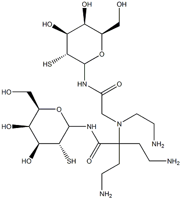 2,2',2''-Triaminotriethylamine-bis(thiogalactopyranosyl acetamide) Structure