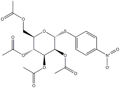 4-Nitrophenyl 2,3,4,6-tetra-O-acetyl-a-D-thiomannopyranoside 구조식 이미지