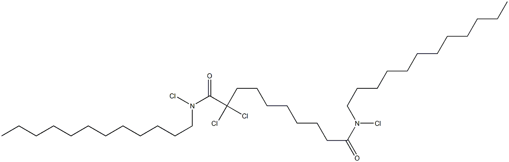 Tetrachloro-N,N'-didodecyl sebacamide Structure