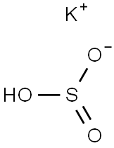 Potassium hydrogen sulfite solution Structure