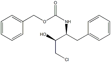 (2S,3S)-3-(benzyloxycarbonylamino)-1-chloro-2-hydroxy-4-phenylbutane Structure