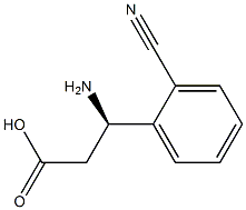 (R)-3-amino-3-(2-cyanophenyl)propionic acid 구조식 이미지