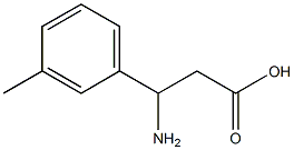 (RS)-3-Amino-3-(3-methylphenyl)-propionic acid 구조식 이미지