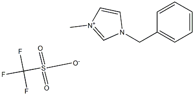 1-benzyl-3-methylimidazolium triflate Structure