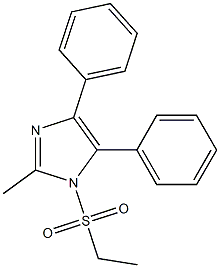 1-ethanesulfonyl-2-methyl-4,5-diphenylimidazole Structure