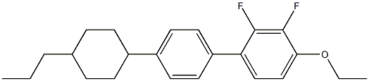 2,3-difluoro-4-ethoxy-4'(4-propylcyclohexyl)biphenyl 구조식 이미지