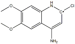 2-chloro-4-amino-6,7-dimethoxyquinolinyl 구조식 이미지