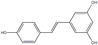 3,5,4'-trihydroxystilbene Structure