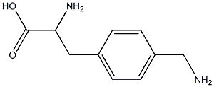 4-aminomethyl-DL-phenylalanine 구조식 이미지